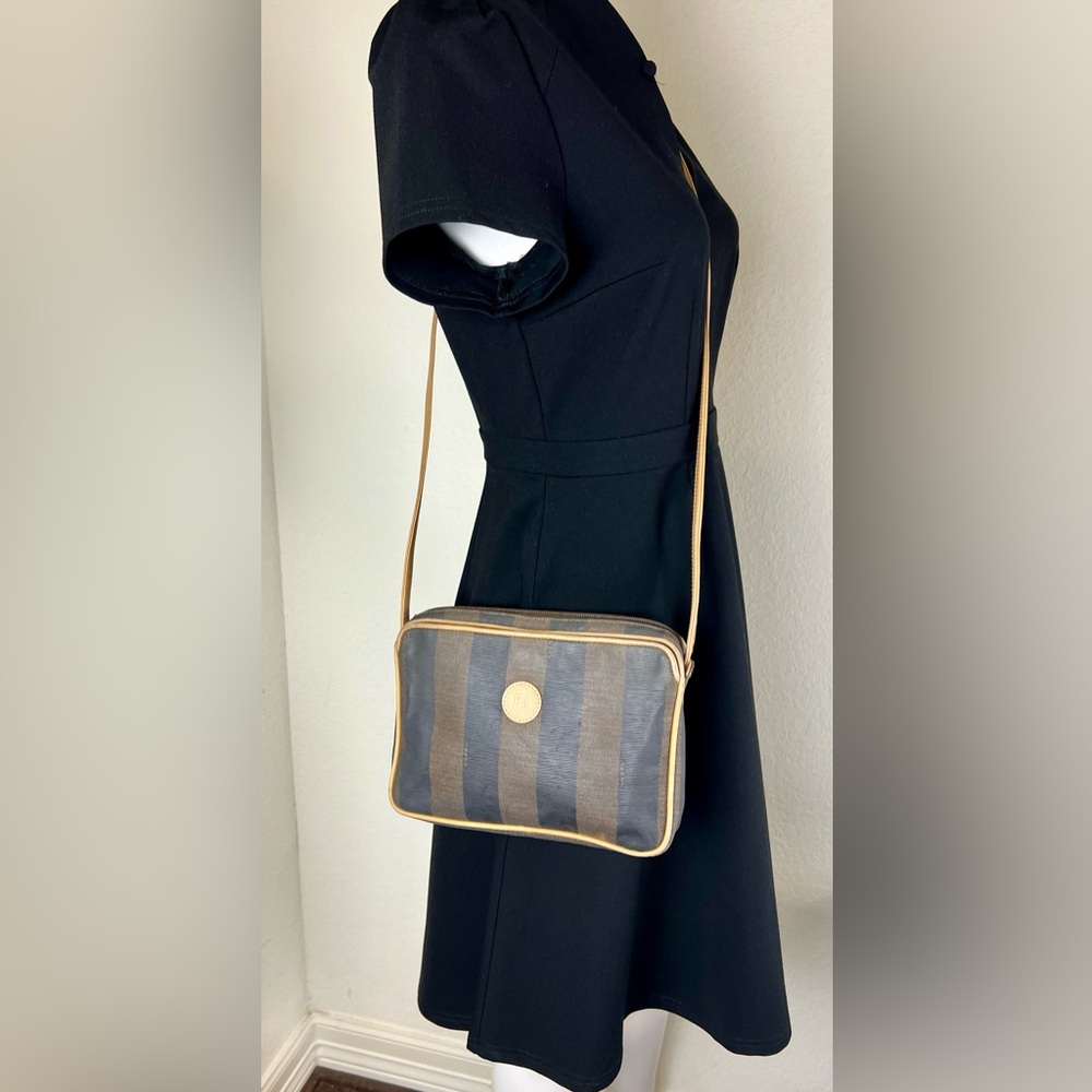 Fendi Classic Striped Crossbody Bag